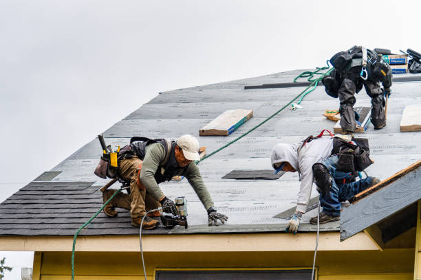 Professional Roofing technician working in Roseville, OH